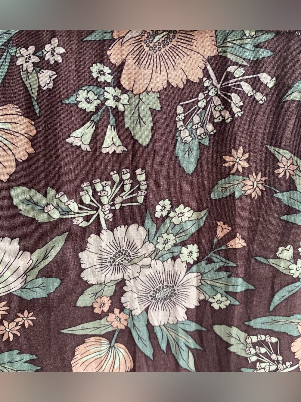 The Fox and The Mermaid mixed floral print sleeveless midi shirt dress india L - Picture 5 of 6